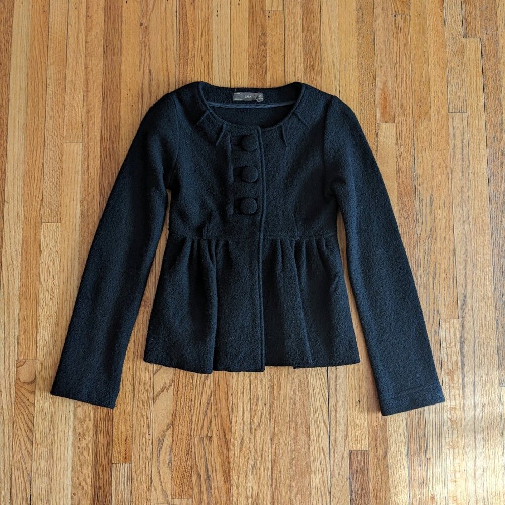 Zara Wool Jacket with large front buttons
